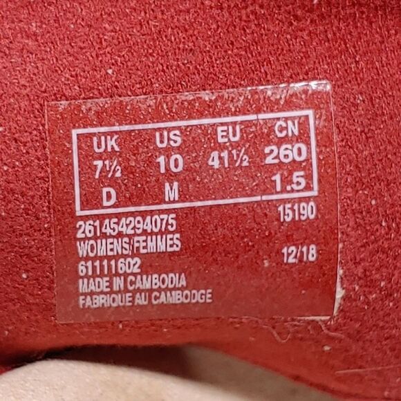 Clarks Red Lafley Alaine Open Toe Sling Back Espadrilles Wedges Heels Womens 10 - Picture 13 of 13